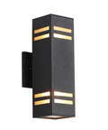 13 Inch Modern Outdoor Wall Sconce In Black Sand Textured Aluminum With 3 Sided Frosted Glass Weatherproof IP64 Rust Resistant Exterior Light Built To Last Hard Wired 110V To 220V Durable Outdoor Lighting For Homes And Patios