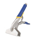 Heavy Duty Sheet Metal Hand Seamer And Locking Pliers Set For Home Use, blue handle, durable steel, 25cm length, multifunction tool.