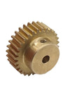 Beefy Copper Spur Gear 51 Teeth 51T 5mm Tooth Thickness 37mm Diameter 12mm Total Thickness 25mm Step Diameter 3mm Bore