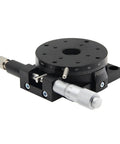 Dead Nuts Accurate 125Mm Manual Rotary Stage With Precision Linear Bearing Design For 360 Degree Smooth Glide Sliding Motion, side view.