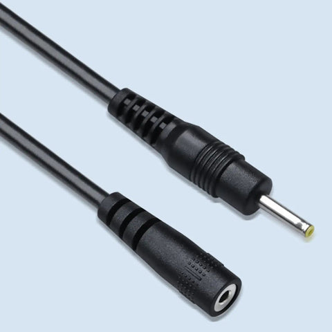 Rock Solid Male To Female Electrical Extension Cord With Reinforced Jacket And Pure Copper Wire Five Meter Power Lead close-up of connectors