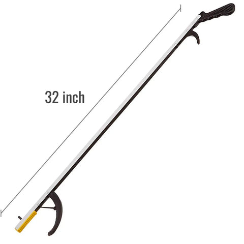 Two Pack 32 Inch Reacher Grabber Pickup Tool For Seniors And Recovery, Super Handy Easy Reach Claw Grabbing Aid, Non Folding Trash Grabber With Magnetic Claw, Perfect For After Surgery And Limited Mobility