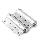 Two Pack 3 To 5 Inch Double Action Spring Door Hinges Stainless Steel Rebound Silent Hydraulic Buffer Soft Close