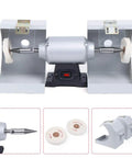 Shop Ready 3000 RPM Rotary Polisher With 550 Watt Copper Motor Heavy Duty Bench Buffer with dual polishing wheels.