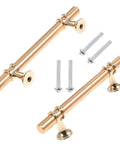 Solid Aluminum Alloy Cabinet Drawer Handles 96mm Gold Finish Two Pack Dope Wardrobe Pulls For Kitchen Cabinets Dressers Closets And Furniture