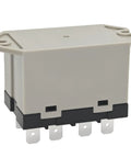 Beefy 100-120VAC Power Relay With 30A At 277VAC 6 Pin DPST Normally Open Contacts Class B Insulation Quick Connect Terminals