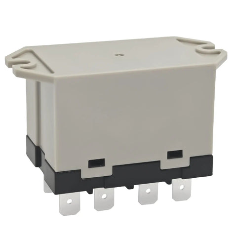 Beefy 100-120VAC Power Relay With 30A At 277VAC 6 Pin DPST Normally Open Contacts Class B Insulation Quick Connect Terminals