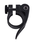 Lightweight Aluminum Quick Release Seat Post Clamp For 22.2mm Bike Seat Posts 25.4mm black anodized alloy