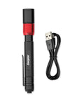 Rechargeable Pen Light Flashlight X 400 Tiny But Mighty Pocket Size Workhorse shown with USB charging cable