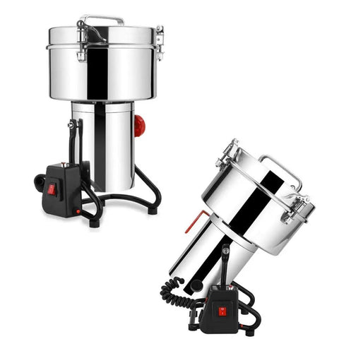 Beast 4500W Electric Grain Mill Grinder for Flour Milling Cereals Rice Corn Wheat Coffee Beans with Funnel, angled view