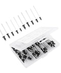 Black Aluminum Blind Rivets Kit, 120 Pcs, Smooth Surface, Large Flange, Burr Free Pull Rod, M2.4 M3.2 M4 in open case