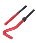 M8x1.25 Thread Repair Kit With 30 Pcs High Speed Steel Helical Inserts And Drill Bits, red taps and installation tools