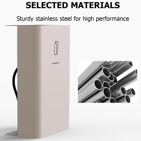 Heavy Duty Stainless Steel Fire Extinguisher Cabinet Built Different For Indoor Outdoor Wall Mount Top Shelf with sturdy stainless steel construction.