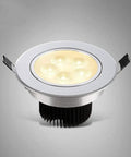 WKNHHL Recessed Lighting Housing Trim Kits Aluminum Indoor Embedded Downlight, Warm Light spotlight with LED bulbs.