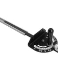 32 Inch Anodized Aluminum T Slot Track For Rock Solid Woodworking Jigs And Fixtures with heavy duty miter gauge rail and adjustment knob.