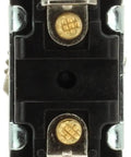 Back view of Red Momentary Push Button Switch For AC DC Power showing crimp terminals