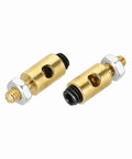 Two Pack Linkage Stoppers For RC Models Adjustable Servo Push Rods With Nuts And Screws D4x2.1mm Connecting Rods For RC Airplane Car And Helicopter Control Boards, copper