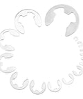 E Clip Circlip Snap Ring Assortment Kit 1.2mm To 15mm Silver External Retaining Rings Pack Of 290 in size gradient