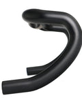 Side view of Pro Grade Full Carbon Road Drop Handlebar 31.8mm Clamp Lightweight 128mm Drop 89mm Reach UD Matte Black ergonomic design