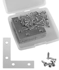 Heavy Duty L Shape Corner Brackets 60x60mm 10 Pack Stainless Steel Mending Plates With Screws For Furniture And DIY Projects