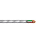 Armolite Solid Metal Clad Cable 12/3 50 Ft Copper Conductors With Flame Resistant PVC Insulation And Oil Gasoline Resistant Nylon Jacket 600 V Rating Pro Grade Heavy Duty Electric Wire close-up view of conductors