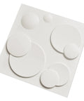Bubble Texture 3D PVC Wall Panels 12 Pack For Interior Decor Covers 32 Square Feet 19.7 Inches By 19.7 Inches panel detail