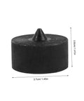 Heavy Duty Machine Shaft End Protectors With Precision Fit For Jjf Gripomatic Pullers, black cylindrical protective cap with cone shape.