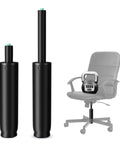 Beefed Up Heavy Duty Office Chair Gas Cylinder Replacement, 4 Inch Stroke, 1000 Lb Capacity, installed in office chair, side view