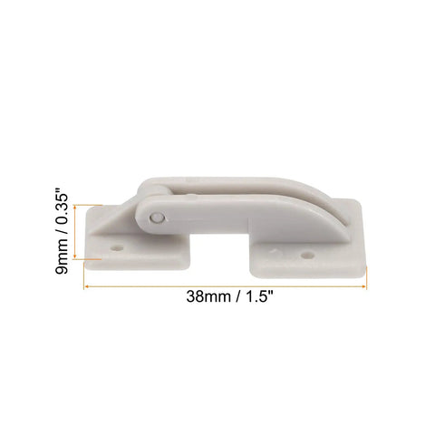 RC Hatch Hinges 1.5 Inch By 0.35 Inch Adjustable Hinge Set For RC Airplanes 8 Pack Plastic Gray With Movable Rod Axis