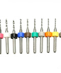 10 Piece Micro Drill Bit Set For PCB Engraving And Metalworking, 1.1mm To 2.0mm CNC Mini Drill Bits With Box in various colors