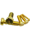 Kickass Solid Brass Slotted Cheese Head Machine Screws M2.5 Through M10 Bad Boy Assortment Kit showing assorted brass screws.