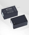 Plug And Play Mini Step-Down Power Supply HLK PM01 Isolated AC-DC Converter 220V To 5V module dimensions shown