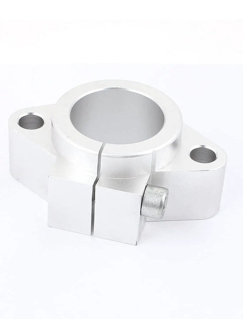 50mm CNC Linear Ball Slide Unit With Guide Shaft Bearing For Precision Motion, 11mm screw holes, silver metal clamp