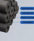 Pipe Insulation Foam Tubing One Inch Inner Diameter Six Feet Long Rubber Foam Insulation For Pipes Guitar Racks Utensils And Roof Racks Flex