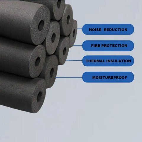 Pipe Insulation Foam Tubing One Inch Inner Diameter Six Feet Long Rubber Foam Insulation For Pipes Guitar Racks Utensils And Roof Racks Flex