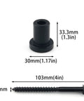 Five Pack One And One Sixteenth Inch Barn Door Wall Spacers With Screws For Sliding Barn Door Hardware Track Replacement Parts Carbon Steel Rust Resistant Mounting Brackets Durable Clamp Fittings For Secure Wall Attachment