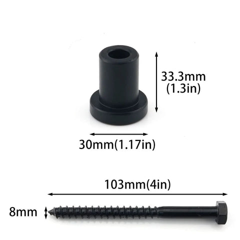Five Pack One And One Sixteenth Inch Barn Door Wall Spacers With Screws For Sliding Barn Door Hardware Track Replacement Parts Carbon Steel Rust Resistant Mounting Brackets Durable Clamp Fittings For Secure Wall Attachment