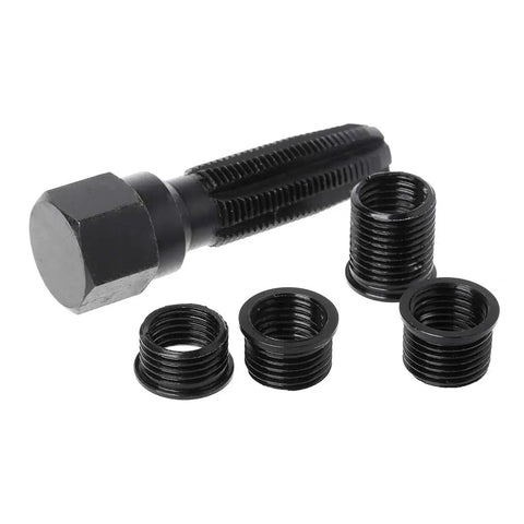 14mm Ignition Plug Rethread Kit with reamer tap and 4 threaded inserts for aluminum cylinder heads