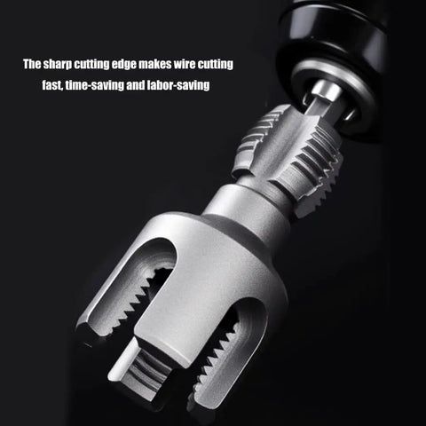 Heavy Duty Pipe Threading Tool Kit For 1/2 And 3/4 Inch Pipes Internal And External Rethreading Electric Drill Compatible Pro Grade Carbon Steel Repair Tool For Accurate Thread Restoration close-up view.