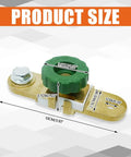 Heavy Duty Side Post Battery Disconnect Switch, 10cm size with green non-slip handle for cars and trucks.