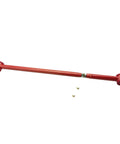 Adjustable Rear Panhard Track Bar With Polyurethane Bushings For GM SUVs Suburban 1500 2500 Tahoe Avalanche Yukon Escalade Hummer H2 2000 To 2006 2003 To 2009 Beefed Up For Better Alignment Handling And Stability Off Road. red steel rear track bar with polyurethane bushings and hardware