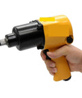 Shop Ready Pneumatic Impact Wrench Kit Delivering Badass Torque Power With A Built In Air Hammer Mode in hand.