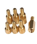 Brass M3 Hex Standoff Spacers Set With Spacing Screws For PCB Assembly, 100Pcs Includes 6mm Spacers And Lengths From 4mm To 40mm, DIY Friendly For Home, Office, And Hobby Projects, 200Pcs Box Kit, brass M3 hex standoffs
