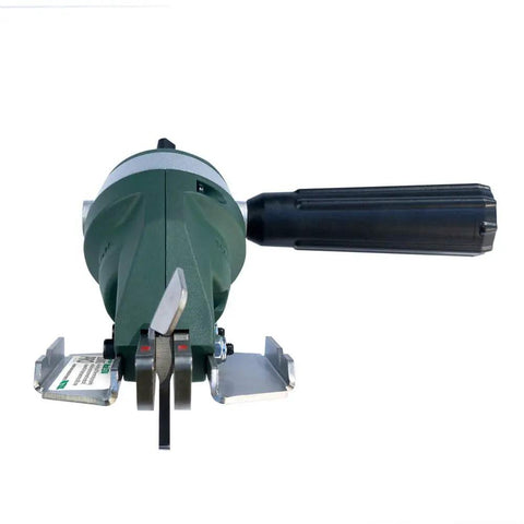 Front view of Snapper Shear Siding Pro cordless drill attachment for fiber cement siding up to five sixteenth inch cuts