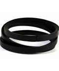 Heavy Duty Three Eighths Inch By Thirty Three Inch Driver Belt Replacement For Lawn Mowers And Tractors Premium V Belt black side view