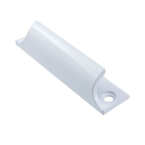 Heavy Duty Aluminum Window Pulls And Sash Lifts 3 Inch Center Hole Mounted Cabinet Handles With 76mm Spacing Includes Mounting Hardware Durable Electroplated Finish For Everyday Use And Long Lasting Durability. White aluminum sash lift handle, 76mm center hole