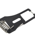 Guifeng 10PCS Black Cold Rolled Steel Metal Recessed Spotlight Spring Bracket Lighting Fittings Compatible with Panel and Ceiling Light, close-up view.