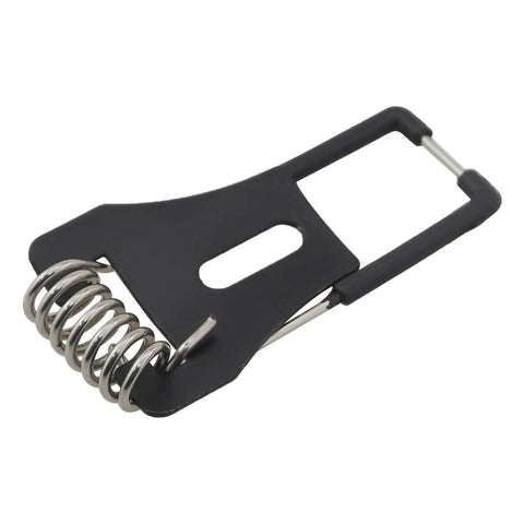 Guifeng 10PCS Black Cold Rolled Steel Metal Recessed Spotlight Spring Bracket Lighting Fittings Compatible with Panel and Ceiling Light, close-up view.