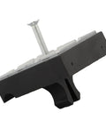Tough-As-Nails Heavy-Duty Conveyor Block For Edge Banding Machines Built To Last And Keep Precise Alignment Under Heavy Use Wear-Resistant 71x48mm Panel Easy Mount Compatible With Most Edge Banders And Quick Setup, black metal and plastic block with screw