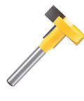 Premium T Slot Router Bit With 1 4 Inch Shank Made From Durable Cemented Carbide For Smooth Woodworking Projects And Perfect Grooves In Soft Wood Materials, close-up angle.